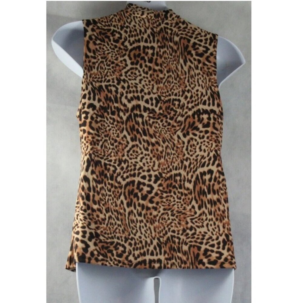 NWT INC International Concepts Women's Mock Neck Tank Top, Animal Print, XL - Picture 2 of 2